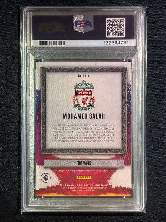 2019-20 Chronicles MOHAMED SALAH Pitch Kings #4 SP PSA 10 (781)