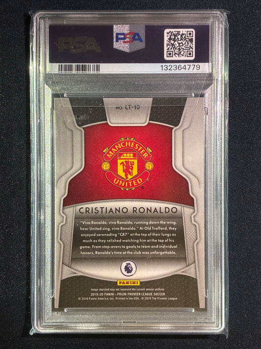 2019-20 Prizm EPL CRISTIANO RONALDO Legendary Talents Base #10 PSA 10 (779)