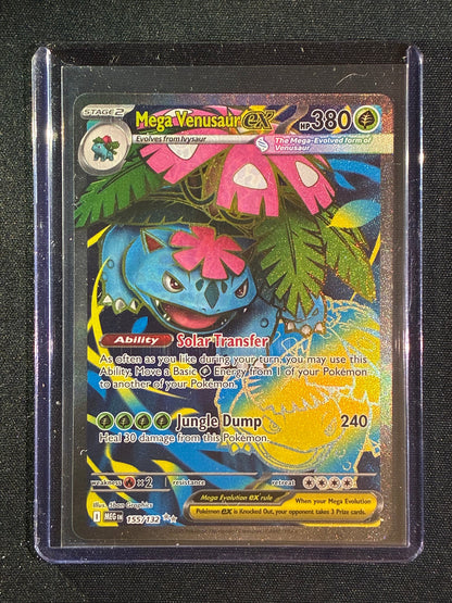 2025 Pokemon Mega Evolution Base Set MEGA VENUSAUR EX Full Art Ultra Rare 155/132