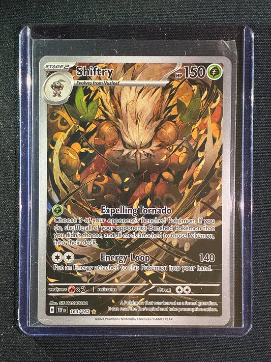 2024 Pokemon Temporal Forces SHIFTRY Illustration Rare 163/162