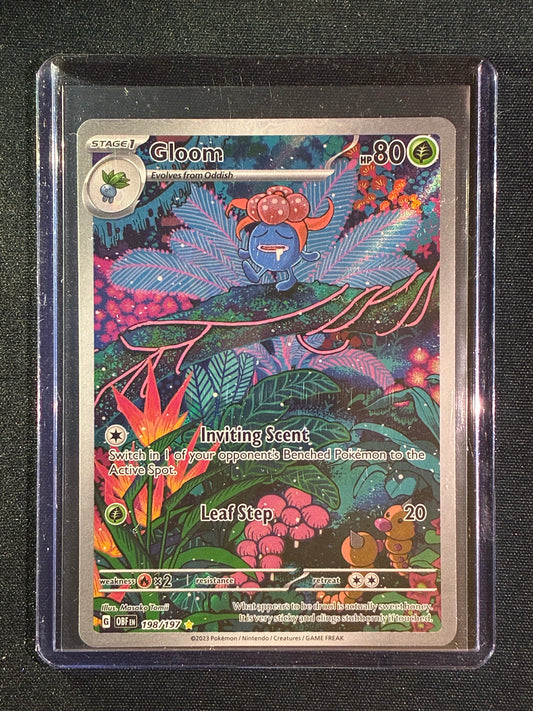 2023 Pokemon Obsidian Flames GLOOM Illustration Rare 198/197