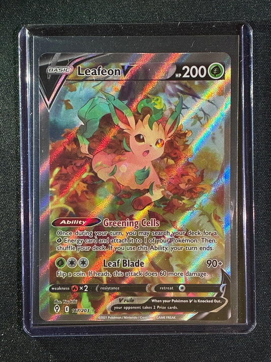 2021 Pokemon Evolving Skies LEAFEON V Alternate Full Art Ultra Rare 167/203