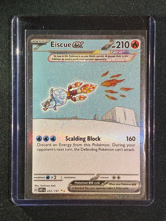 2023 Pokemon Obsidian Flames EISCUE EX Special Illustration Rare 222/197
