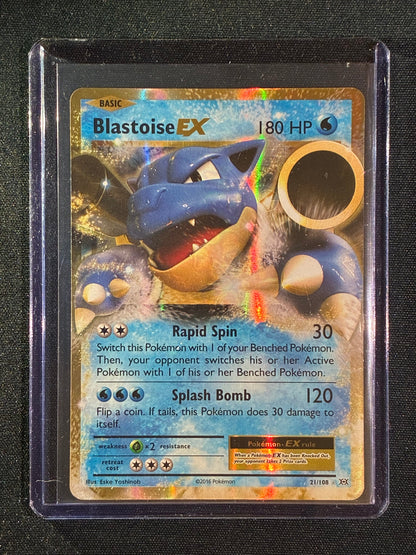 2016 Pokemon Evolutions BLASTOISE EX Ultra Rare 21/108