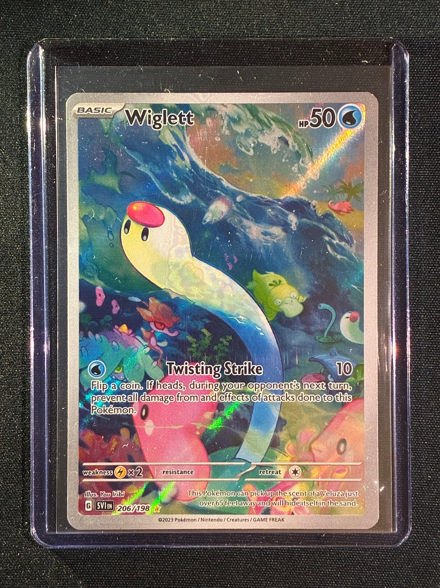 2023 Pokemon Scarlet & Violet Base Set WIGLETT Illustration Rare 206/198