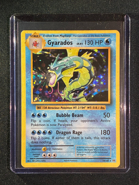 2016 Pokemon Evolutions GYARADOS Holo Rare 34/108