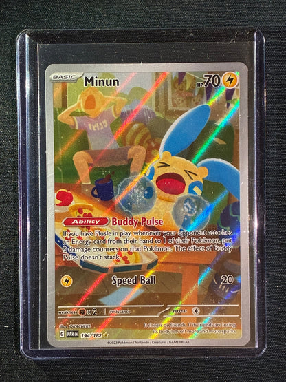 2023 Pokemon Paradox Rift MINUN Illustration Rare 194/182
