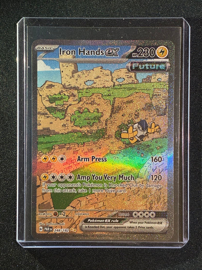 2023 Pokemon Paradox Rift IRON HANDS EX Special Illustration Rare 248/182