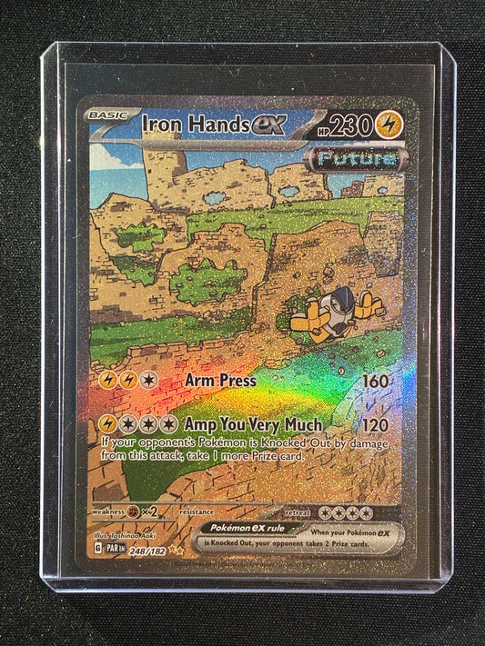 2023 Pokemon Paradox Rift IRON HANDS EX Special Illustration Rare 248/182