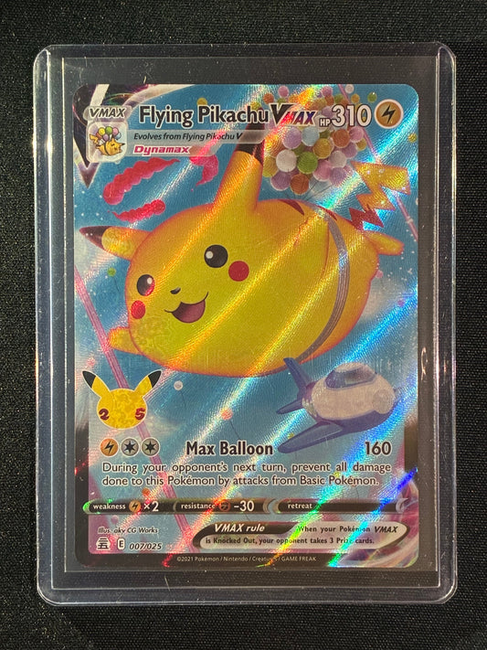 2021 Pokemon Celebrations FLYING PIKACHU VMAX 25th Anniversary Ultra Rare 007/025