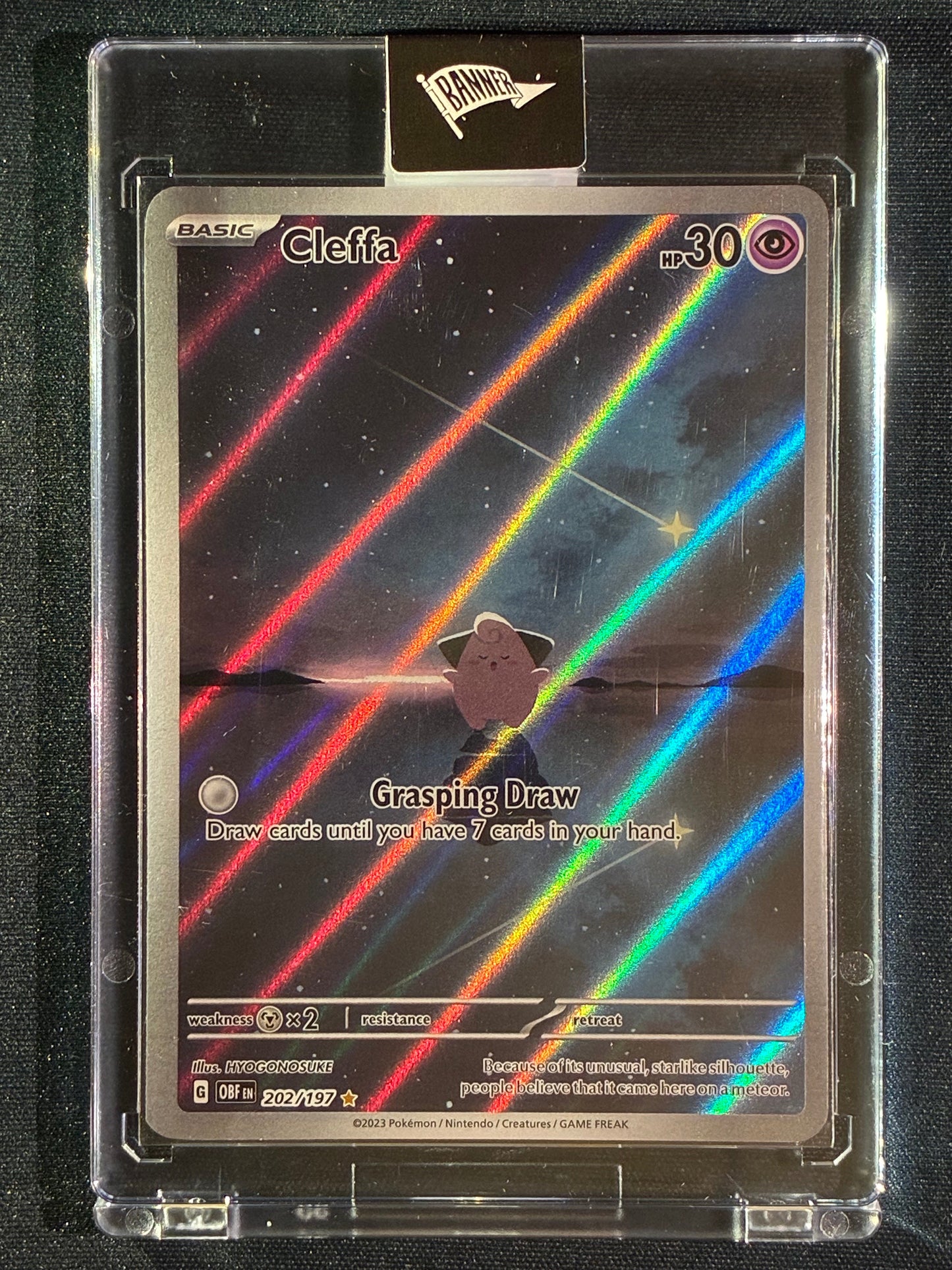 2023 Pokemon Obsidian Flames CLEFFA Illustration Rare 202/197
