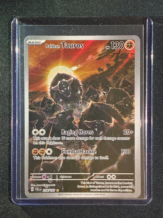 2023 Pokemon Paldea Evolved PALDEAN TAUROS Illustration Rare 218/193