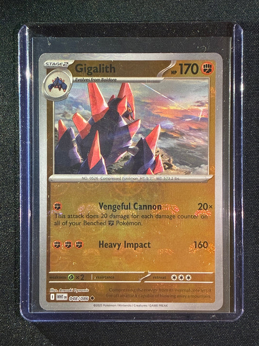 2025 Pokemon White Flare GIGALITH Master Ball Pattern 048/086