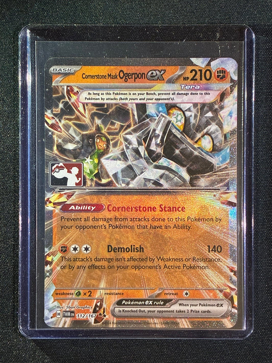 2024 Pokemon Prize Pack Series One CORNERSTONE MASK OGERPON EX Ultra Rare 112/167