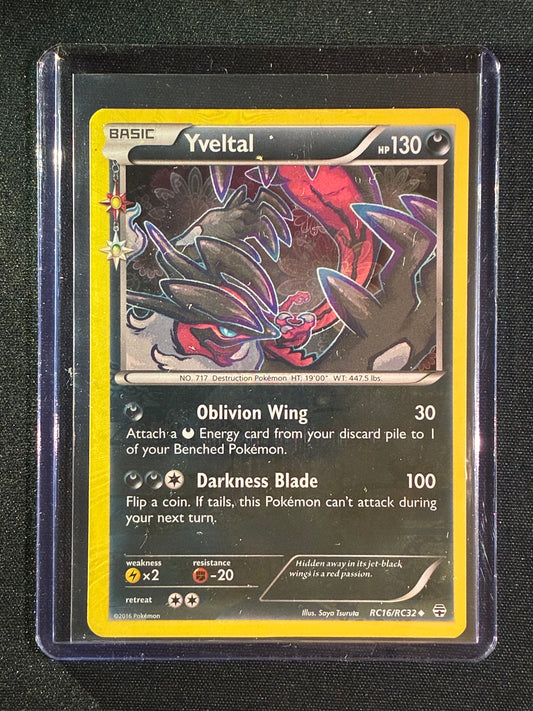 2016 Pokemon Generations YVELTAL Radiant Collection Holo RC16/RC32