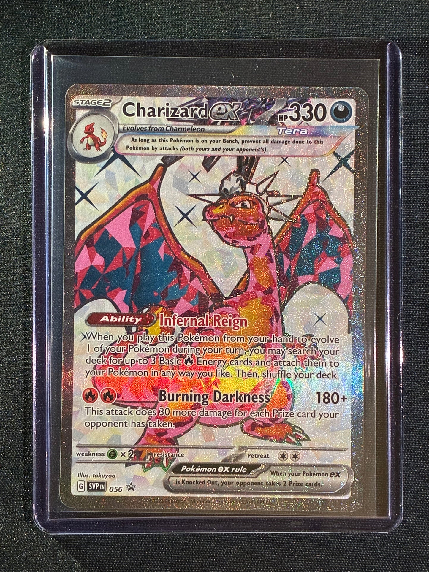 2023 Pokemon Scarlet & Violet Promo CHARIZARD Full Art Black Star Promo #056