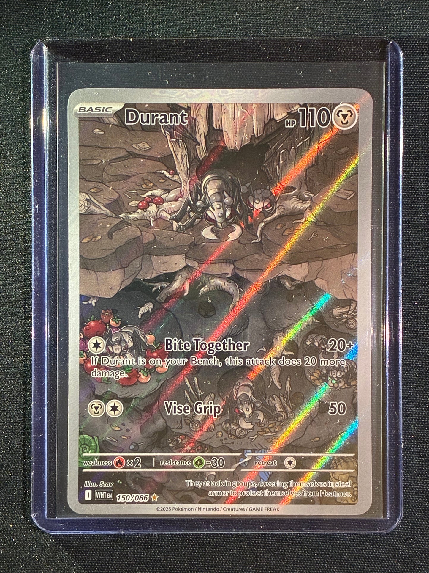 2025 Pokemon White Flare DURANT Illustration Rare 150/086