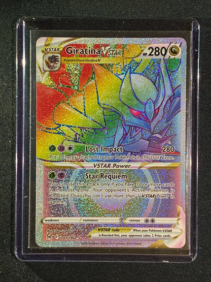 2022 Pokemon Lost Origin GIRATINA VSTAR Secret Rare Rainbow 201/196