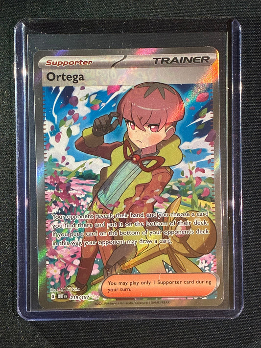 2023 Pokemon Obsidian Flames ORTEGA Full Art Ultra Rare 219/197