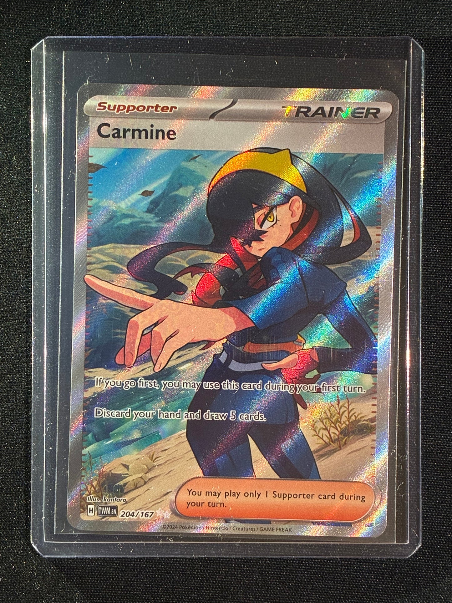 2024 Pokemon Twilight Masquerade CARMINE Full Art Ultra Rare 204/167