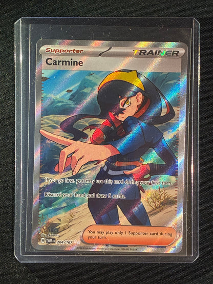 2024 Pokemon Twilight Masquerade CARMINE Full Art Ultra Rare 204/167