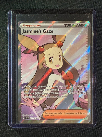 2024 Pokemon Surging Sparks JASMINE'S GAZE Full Art Ultra Rare 233/191