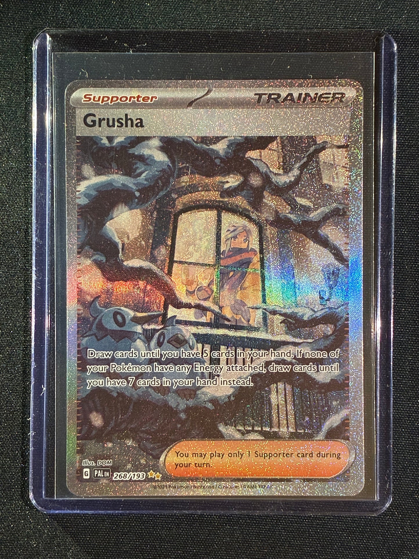 2023 Pokemon Paldea Evolved GRUSHA Special Illustration Rare 268/193