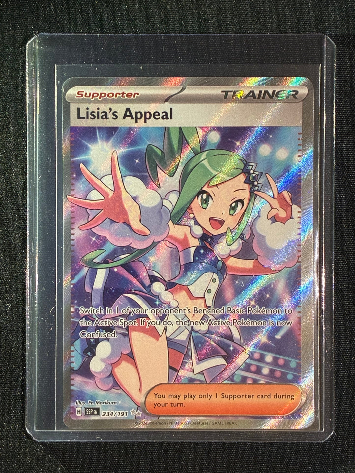 2024 Pokemon Surging Sparks LISIA'S APPEAL Full Art Ultra Rare 234/191