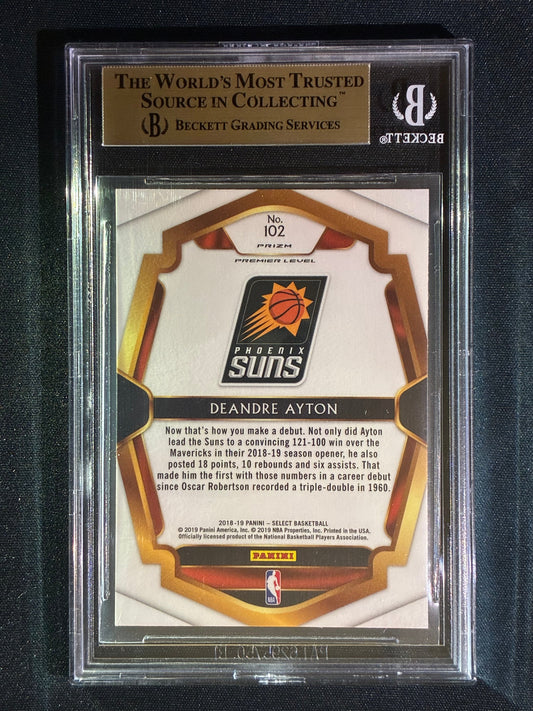 2018-19 Select DEANDRE AYTON Premier Level Rookie Tri-Color #102 BGS 9.5 (809)