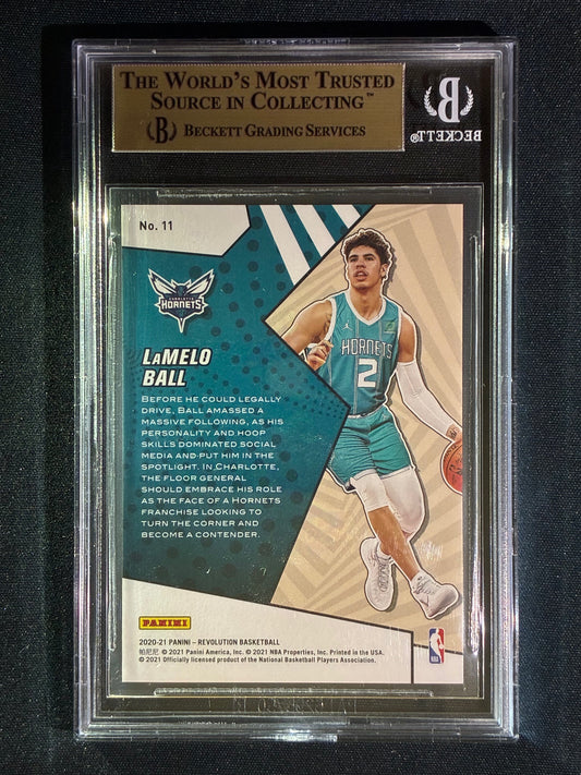 2020-21 Revolution LAMELO BALL Rookie Revolution #11 BGS 10 (973)