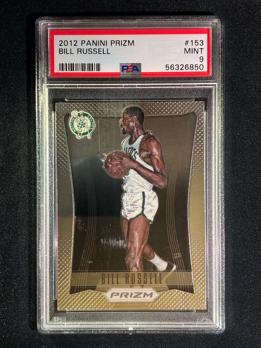 2012-13 Prizm BILL RUSSELL Prizm Base #153 PSA 9 (850)