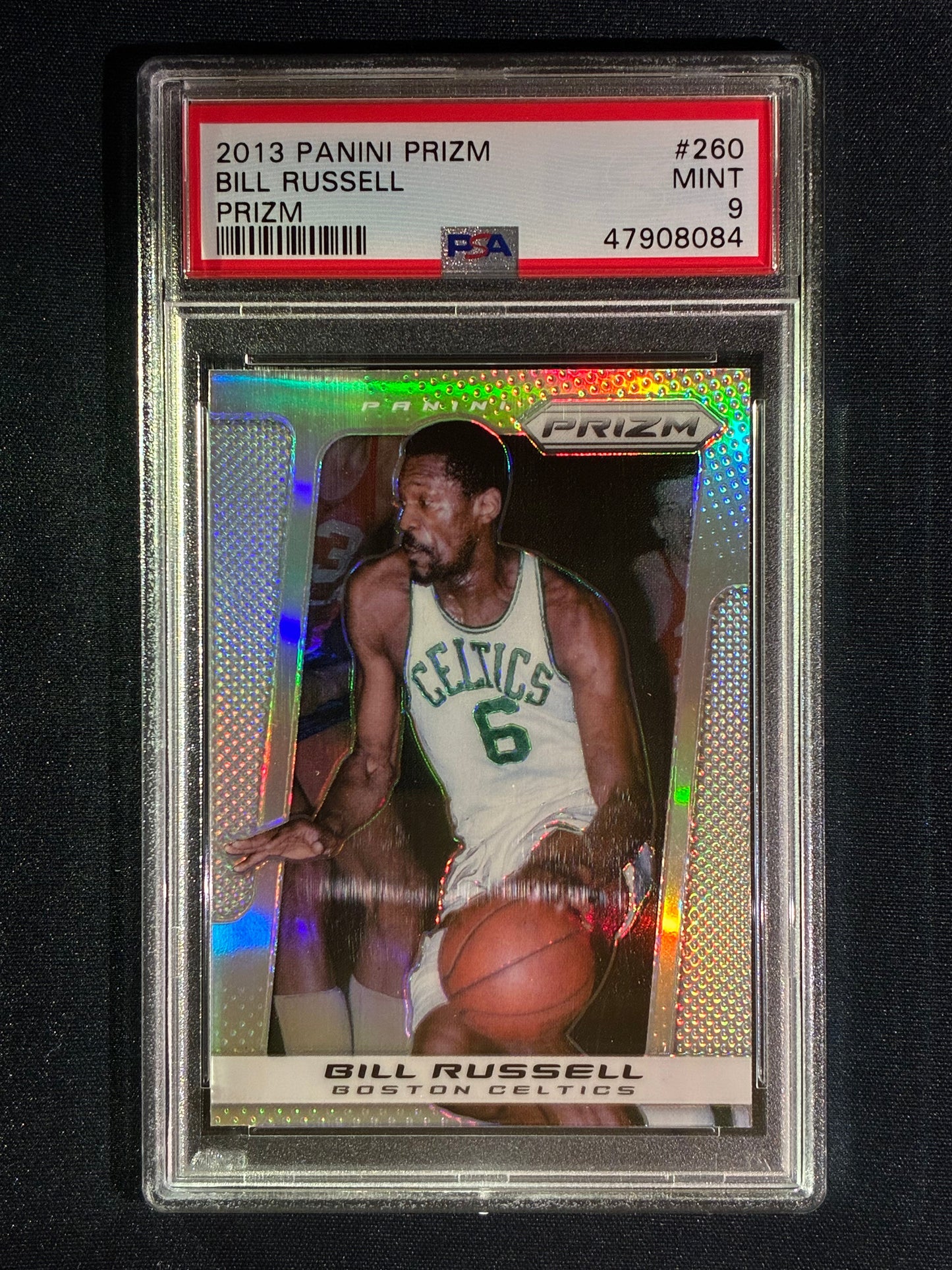 2013-14 Prizm BILL RUSSELL Silver Prizm #260 PSA 9 (084)