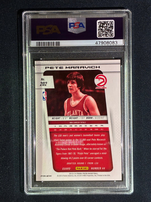 2013-14 Prizm PETE MARAVICH Silver Prizm #202 PSA 9 (083)