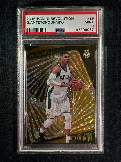 2015-16 Revolution GIANNIS ANTETOKOUNMPO Base #29 PSA 9 (087)