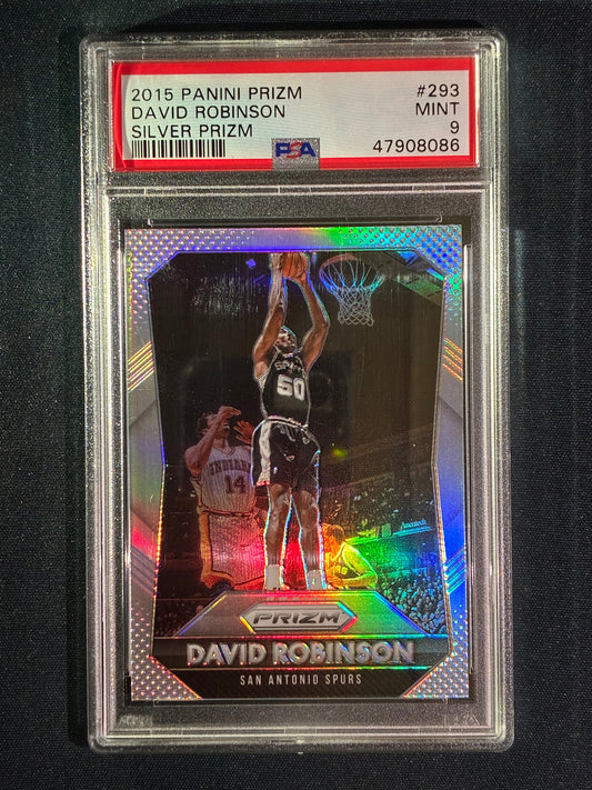 2015-16 Prizm DAVID ROBINSON Silver Prizm #293 PSA 9 (086)