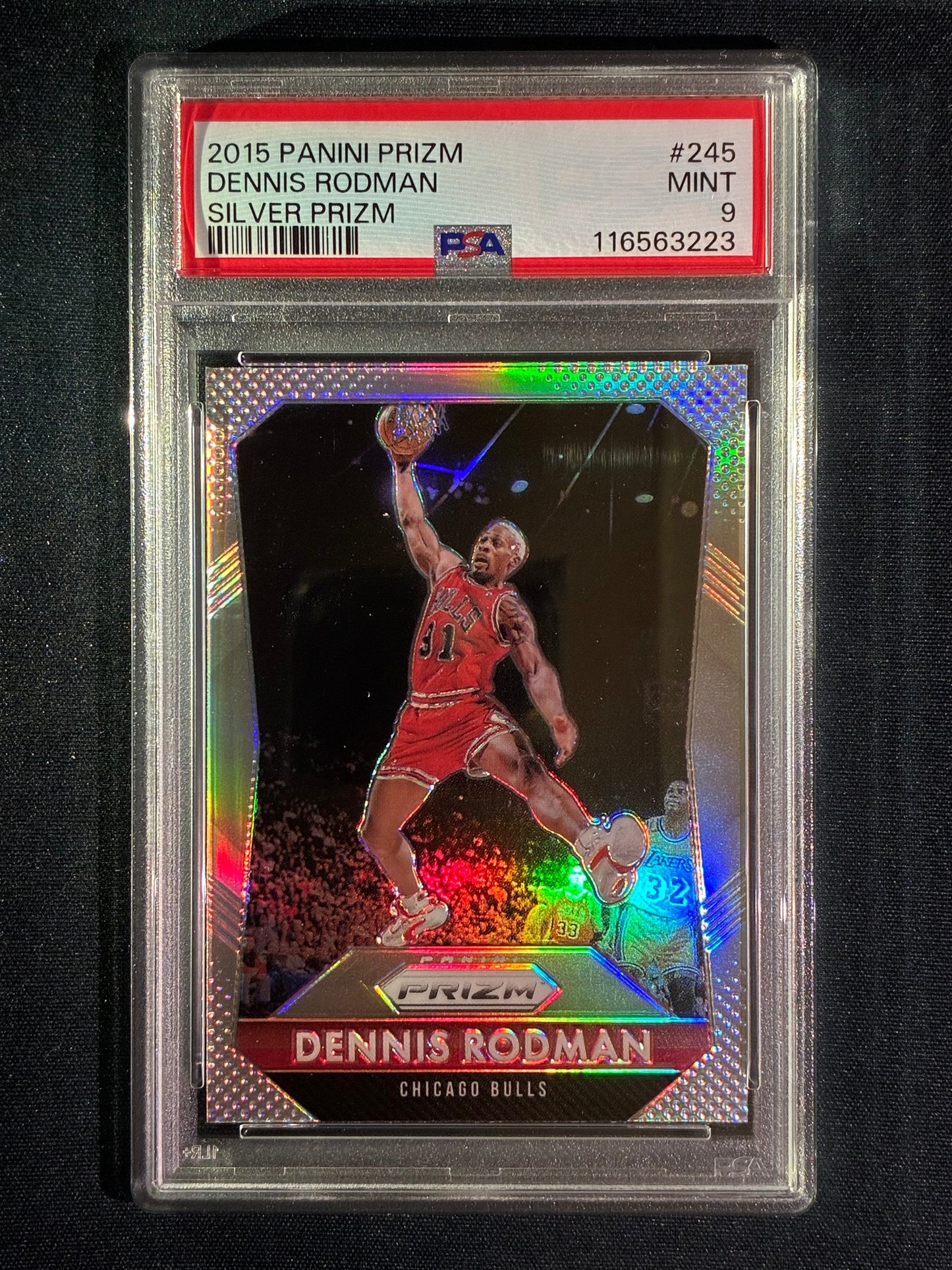 2015-16 Prizm DENNIS RODMAN Silver Prizm #245 PSA 9 (223)