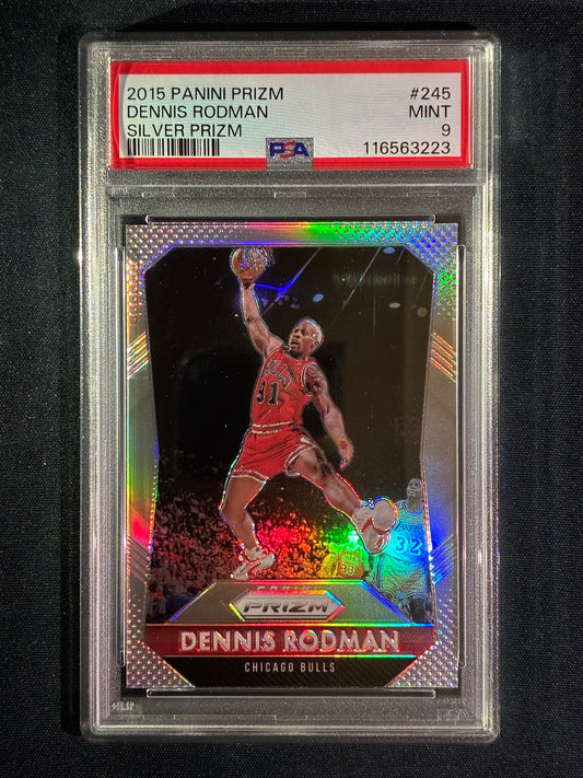 2015-16 Prizm DENNIS RODMAN Silver Prizm #245 PSA 9 (223)