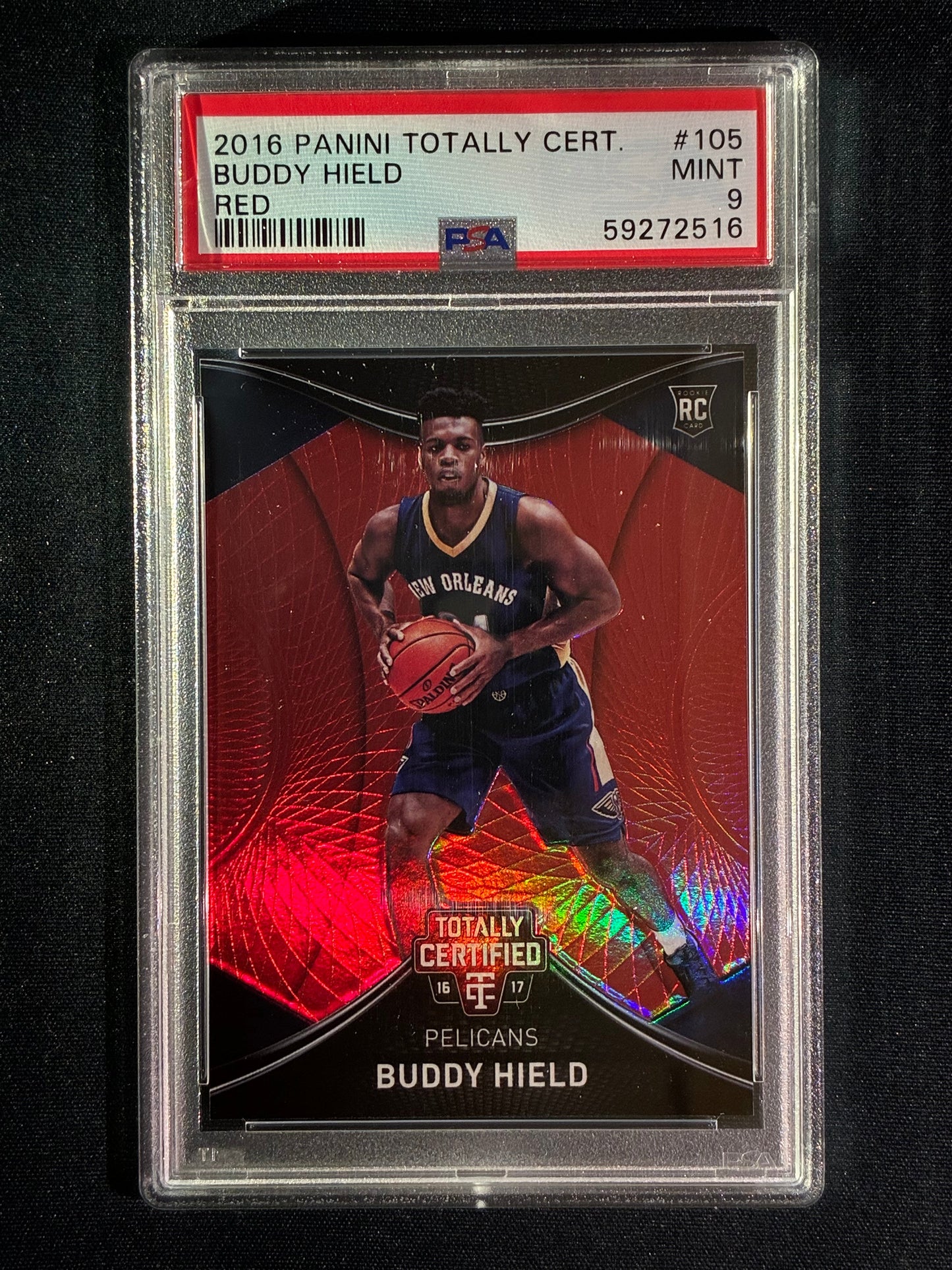 2016-17 Totally Certified BUDDY HIELD Rookie Red Mirror 30/199 #105 PSA 9 (516)