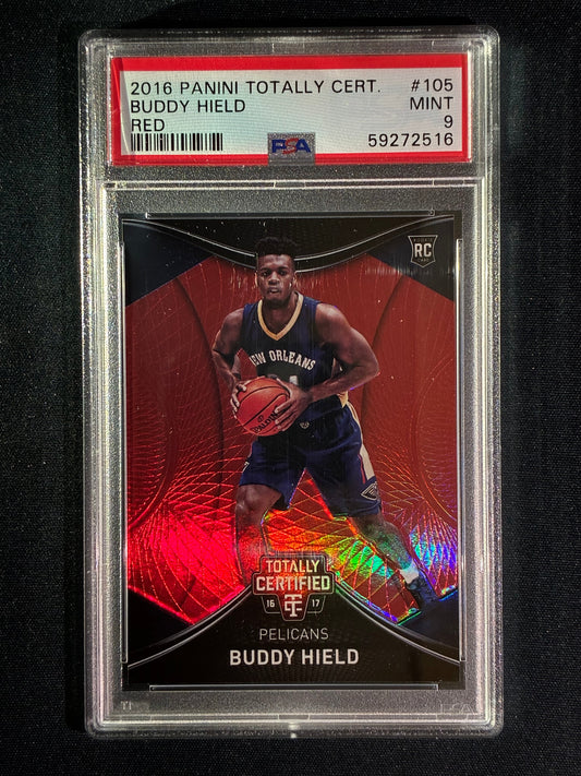 2016-17 Totally Certified BUDDY HIELD Rookie Red Mirror 30/199 #105 PSA 9 (516)
