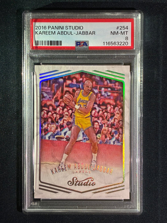 2016-17 Studio KAREEM ABDUL-JABBAR Sketch SP #254 PSA 8 (220)