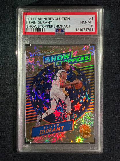 2017-18 Revolution KEVIN DURANT Showstoppers Impact SP #1 PSA 8 (791)
