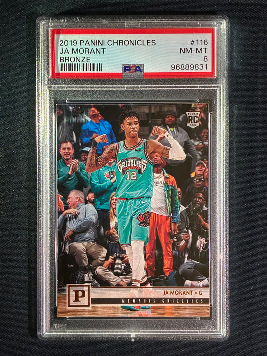 2019-20 Chronicles JA MORANT Panini Base Rookie Bronze #116 PSA 8 (831) Young Dolph
