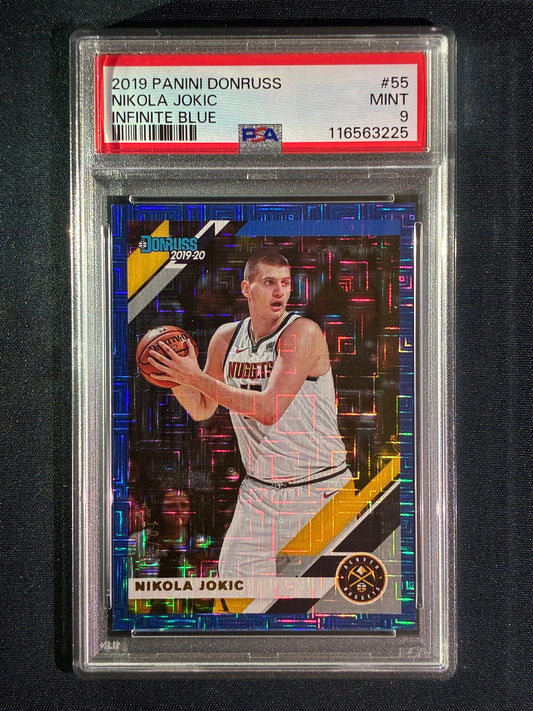 2019-20 Donruss NIKOLA JOKIC Choice Infinite Blue 19/35 #55 PSA 9 (225)
