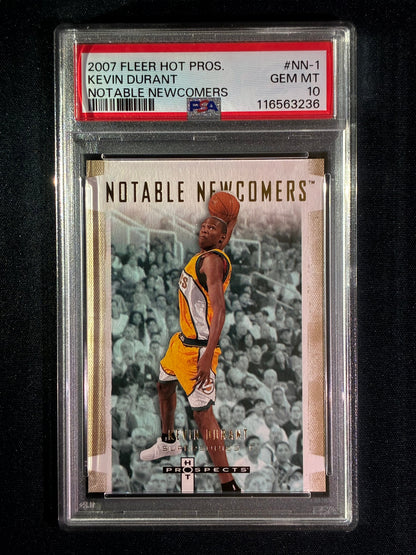 2007-08 Fleer Hot Prospects KEVIN DURANT Rookie Notable Newcomers #1 PSA 10 (236)