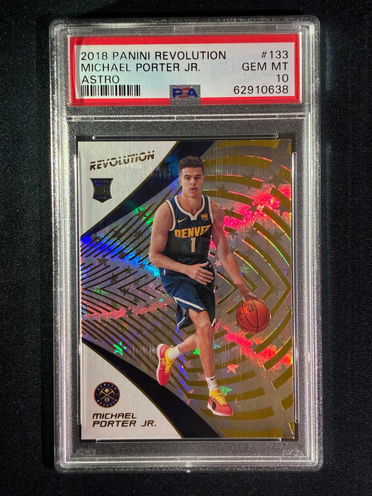2018-19 Revolution MICHAEL PORTER JR. Rookie Astro #133 PSA 10 (638)