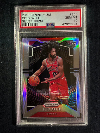 2019-20 Prizm COBY WHITE Rookie Silver Prizm #253 PSA 10 (791)
