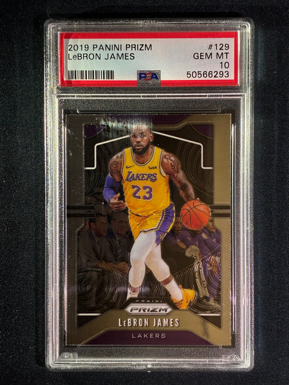2019-20 Prizm LEBRON JAMES Base #129 PSA 10 (293)