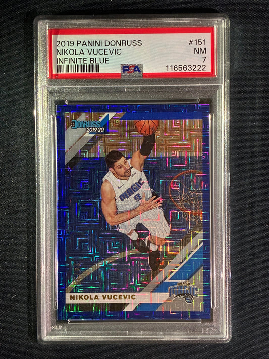 2019-20 Donruss NIKOLA VUCEVIC Choice Infinite Blue 24/35 #151 PSA 7 (222)