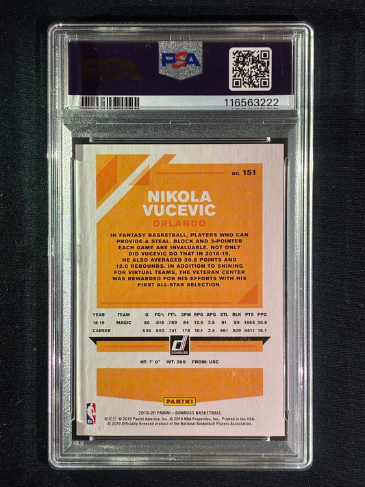 2019-20 Donruss NIKOLA VUCEVIC Choice Infinite Blue 24/35 #151 PSA 7 (222)