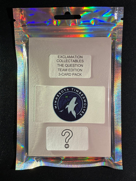 The Question MINNESOTA TIMBERWOLVES - NBA Team Edition 3-Card Pack